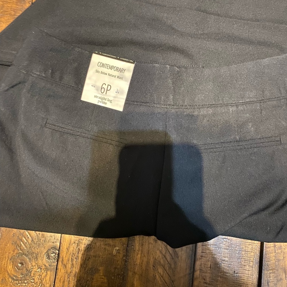 Black contemporary dress pants